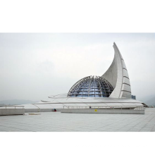 Prefab Dome Stahlstruktur Raum Rahmen Atrium Gla Dachkirche Gebäude zum Verkauf